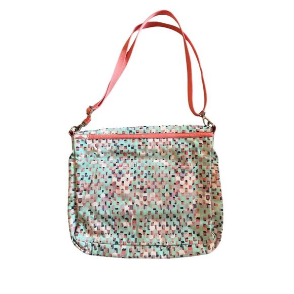 Fossil Keyper Messenger Crossbody Bag Set Multicolor Geometric - Picture 3 of 16